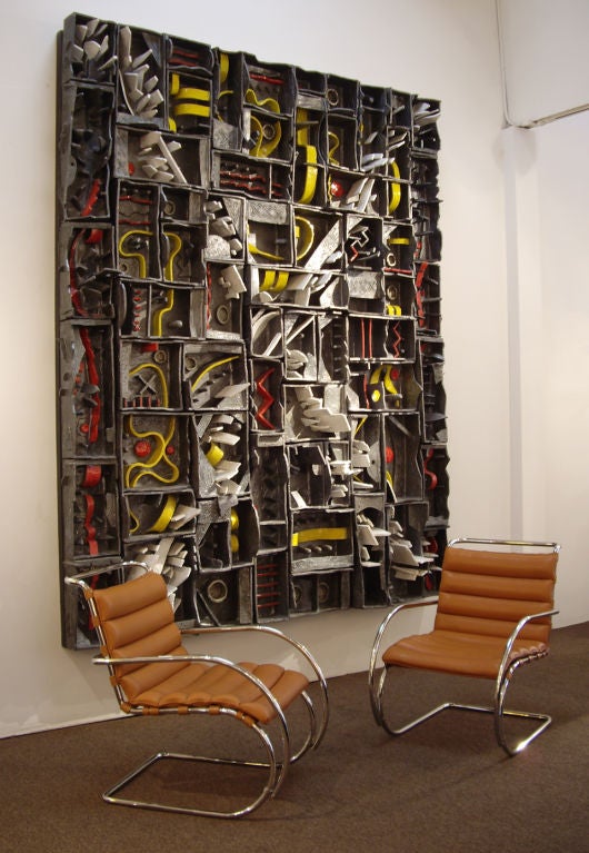 Stan Bitters- Massive Ceramic Wall Sculpture/ Installation In Excellent Condition In Los Angeles, CA