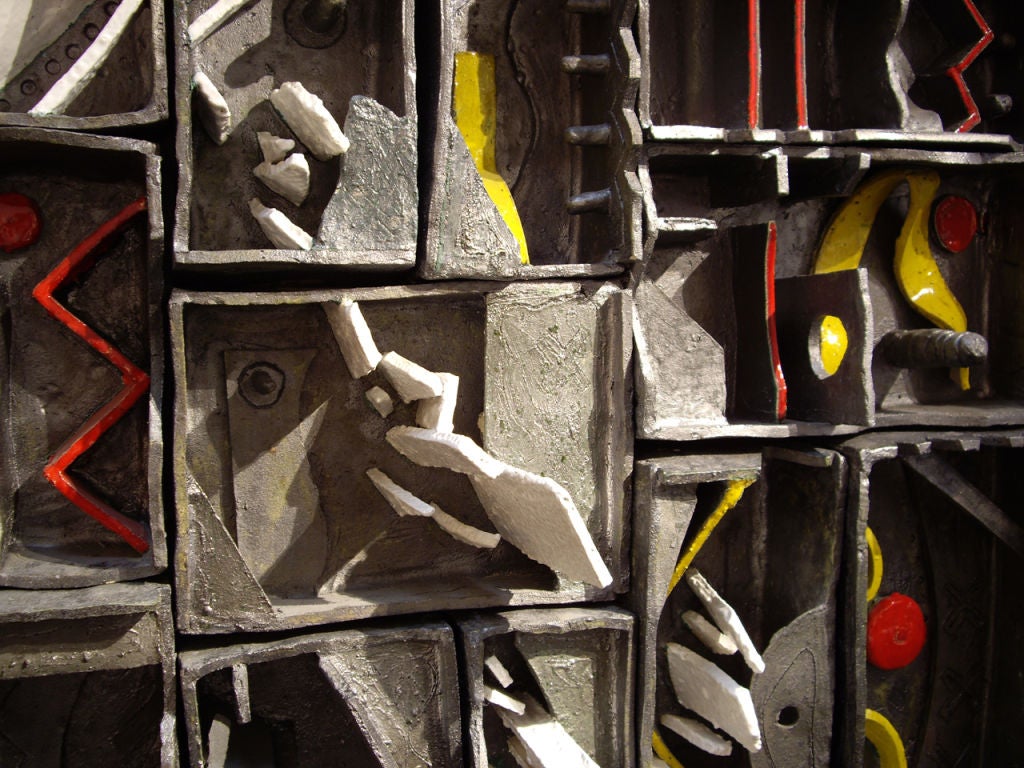 Contemporary Stan Bitters- Massive Ceramic Wall Sculpture/ Installation