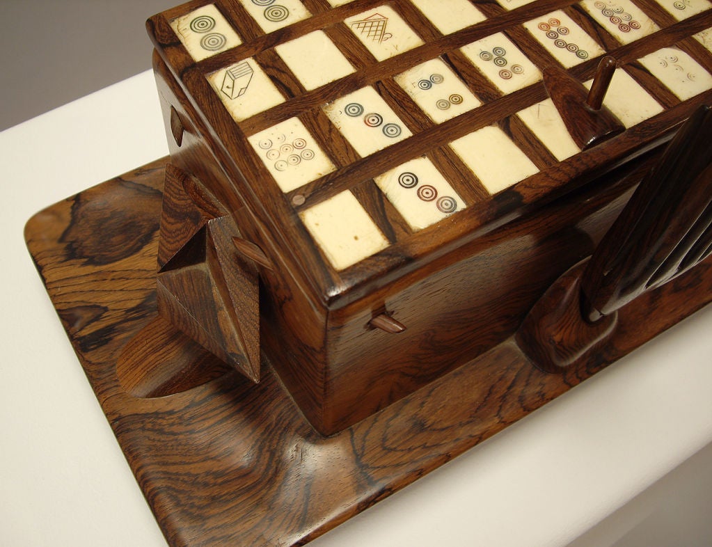 Jan de Swart (American 1908-1987) Rosewood Mahjong Box 1