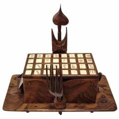 Vintage Jan de Swart (American 1908-1987) Rosewood Mahjong Box