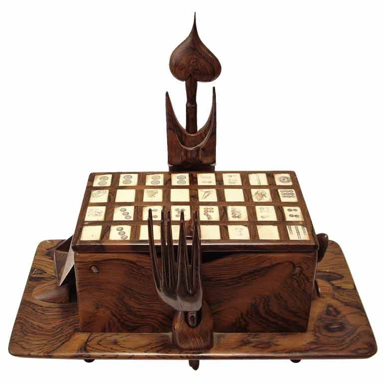 Jan de Swart (American 1908-1987) Rosewood Mahjong Box