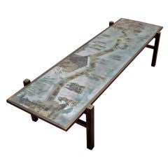 Exceptional Signed Philip and Kelvin LaVerne Coffee Table