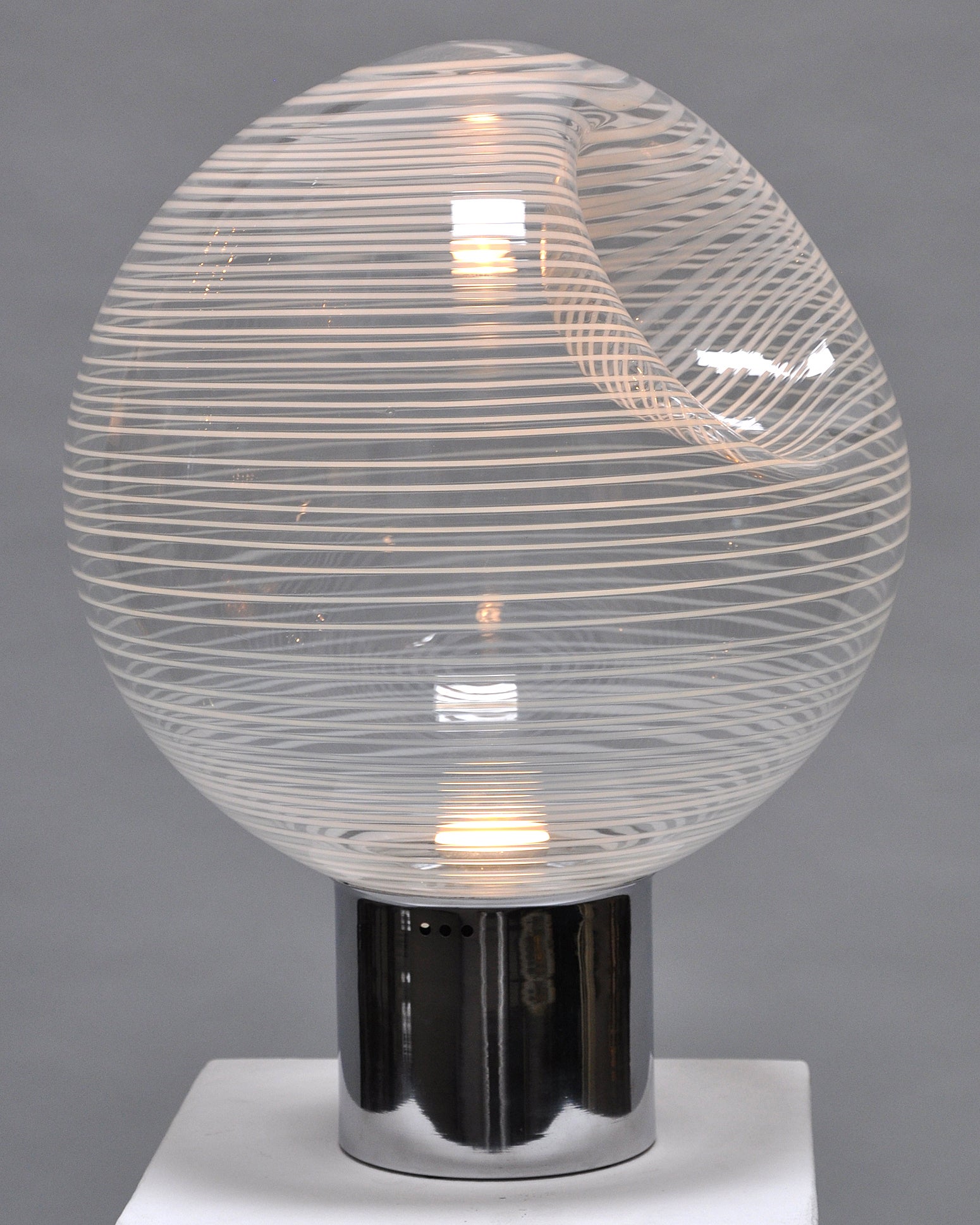 Large Vistosi Glass Lamp