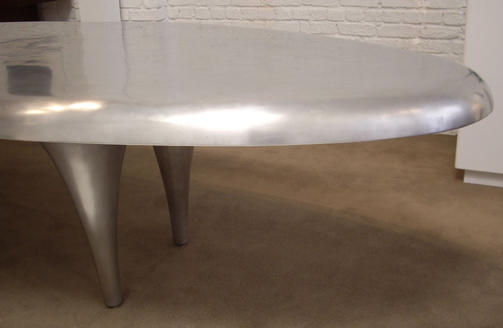 20th Century Larry Totah (1955-2010) Massive Architectural Metal Dining Table