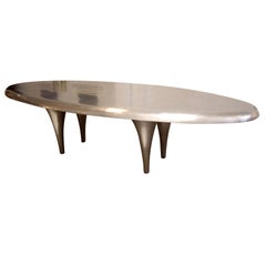 Larry Totah (1955-2010) Massive Architectural Metal Dining Table