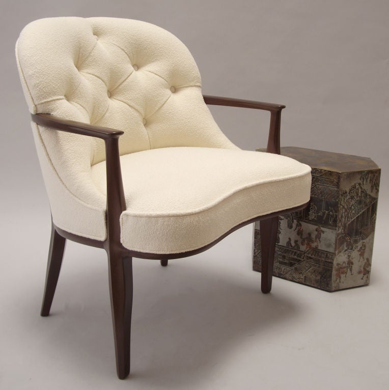 Pair of armchairs designed by Edward Wormley for Dunbar Furniture. <br />
From the Janus Collection.
