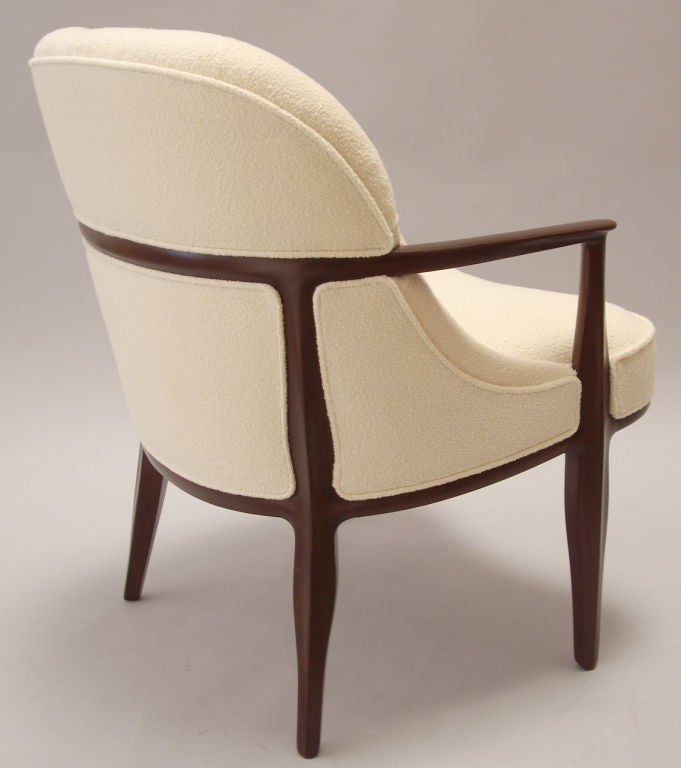 American Edward Wormley (1907-1995) Pair of Upholstered Arm Chairs