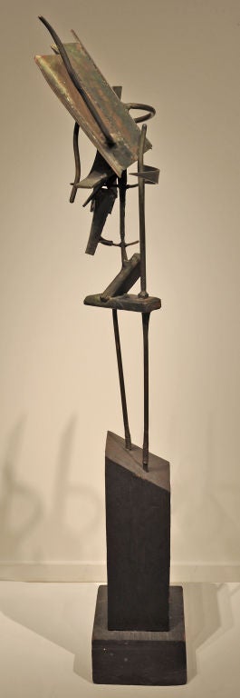 American Modernist Welded Steel Sculpture by Oliver Andrews