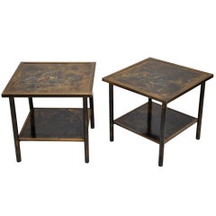  Signed Pair - Philip and Kelvin LaVerne - Bronze Tables