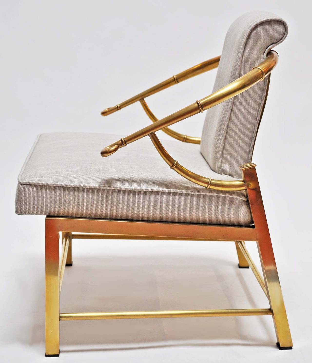 Pair of Mastercraft Chairs, Brass, Upholstery at 1stDibs | mastercraft ...