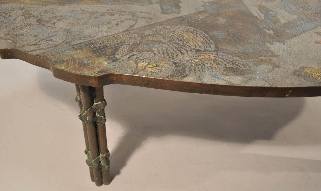 American Exceptional-Signed Philip and Kelvin LaVerne Bronze Table