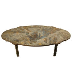 Exceptional-Signed Philip and Kelvin LaVerne Bronze Table