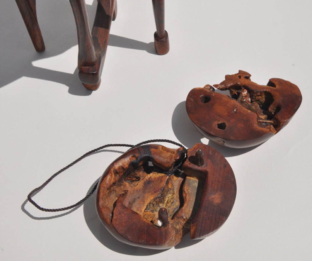 Jan de Swart (American 1908-1987) Hinged Burl Wood Box on Legs 3