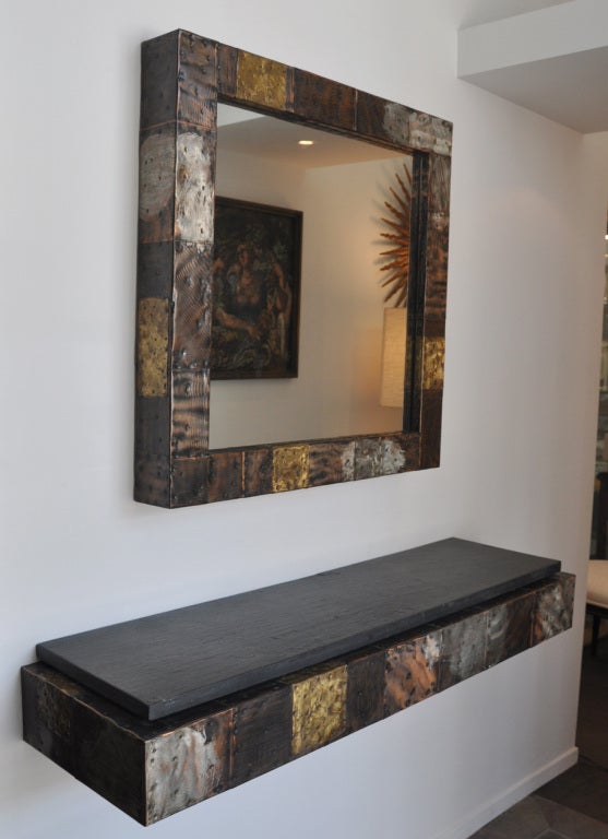 Paul Evans (1931-1987) Patchwork Mirror and Console