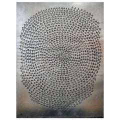 Claire Falkenstein (American, 1908-1997) Textured Metal Plate Vintage Claire Falkenstein (American, 1908-1997) Textured Metal Plate