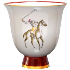 Gio Ponti (Italian 1891-1979) Signed/Decorated Porcelain Vase