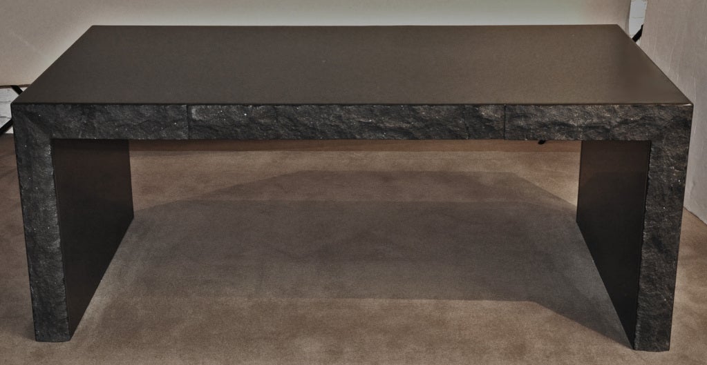 Michael Taylor (19271986) Custom Black Granite Desk For Sale at 1stdibs