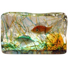 Murano Glas "Aquarium Ansicht" - Alfredo Barbini für Cenedese