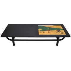 Custom Lacquered Wood Coffee Table - Art Linkletter Estate 2