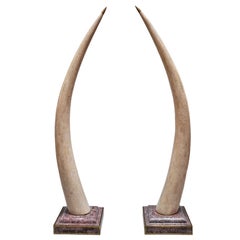 Maitland Smith Decorative Faux Tusks