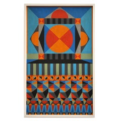 Barbara Stonecipher ( 1921-2011) "Variations" Painting on Board 11