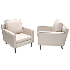 Edward Wormley (1907-1995) Pair of 1950s Club Chairs