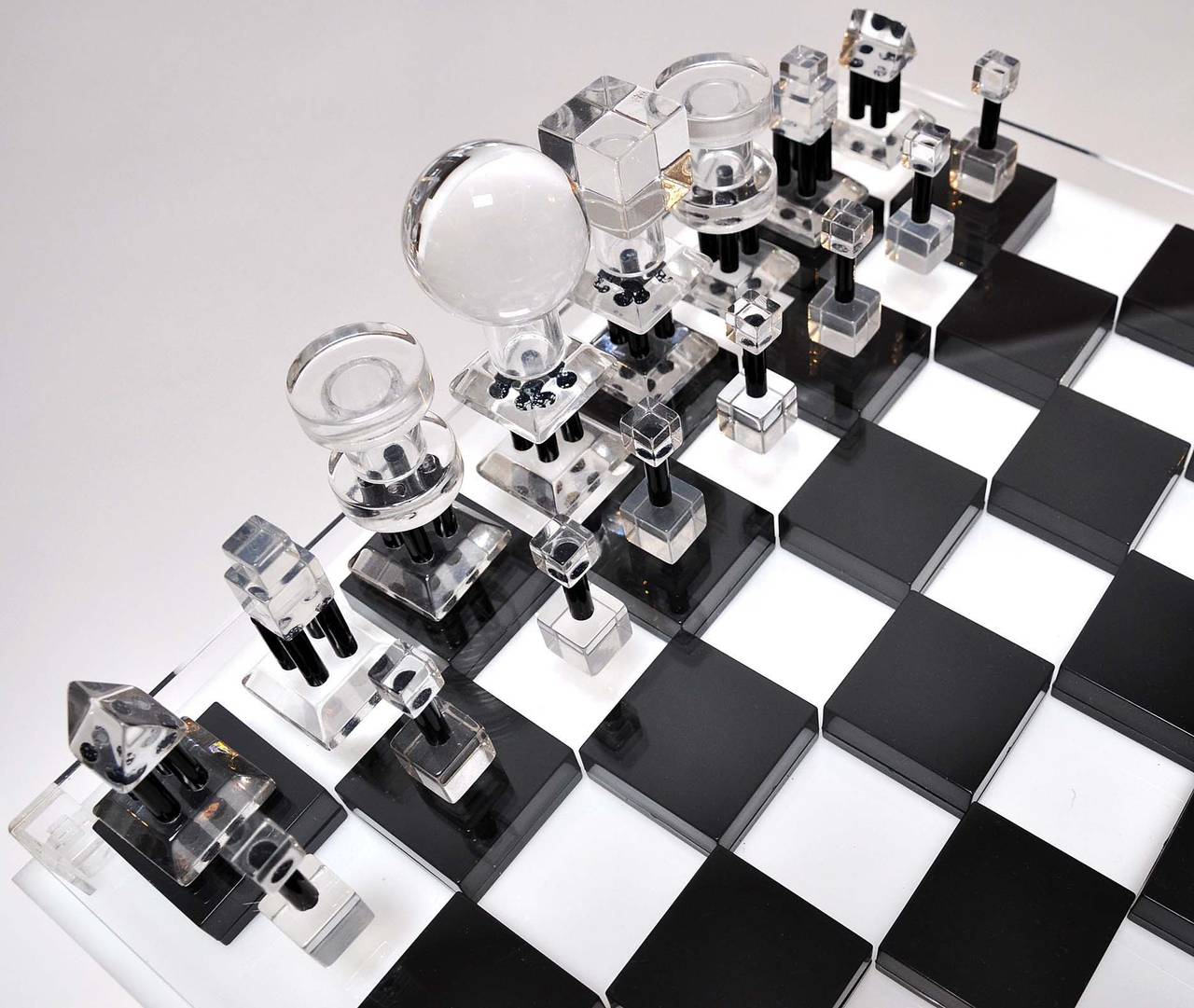 acrylic chess table
