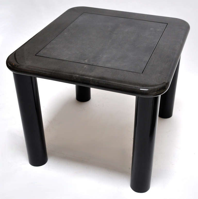 Mid-Century Modern Aldo Tura Lacquered Goatskin Flip Top Game Table