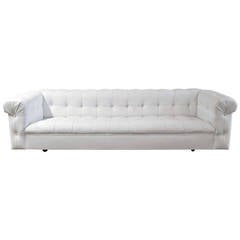 Edward Wormley for Dunbar Leather Upholstered "Party 5407" Sofa