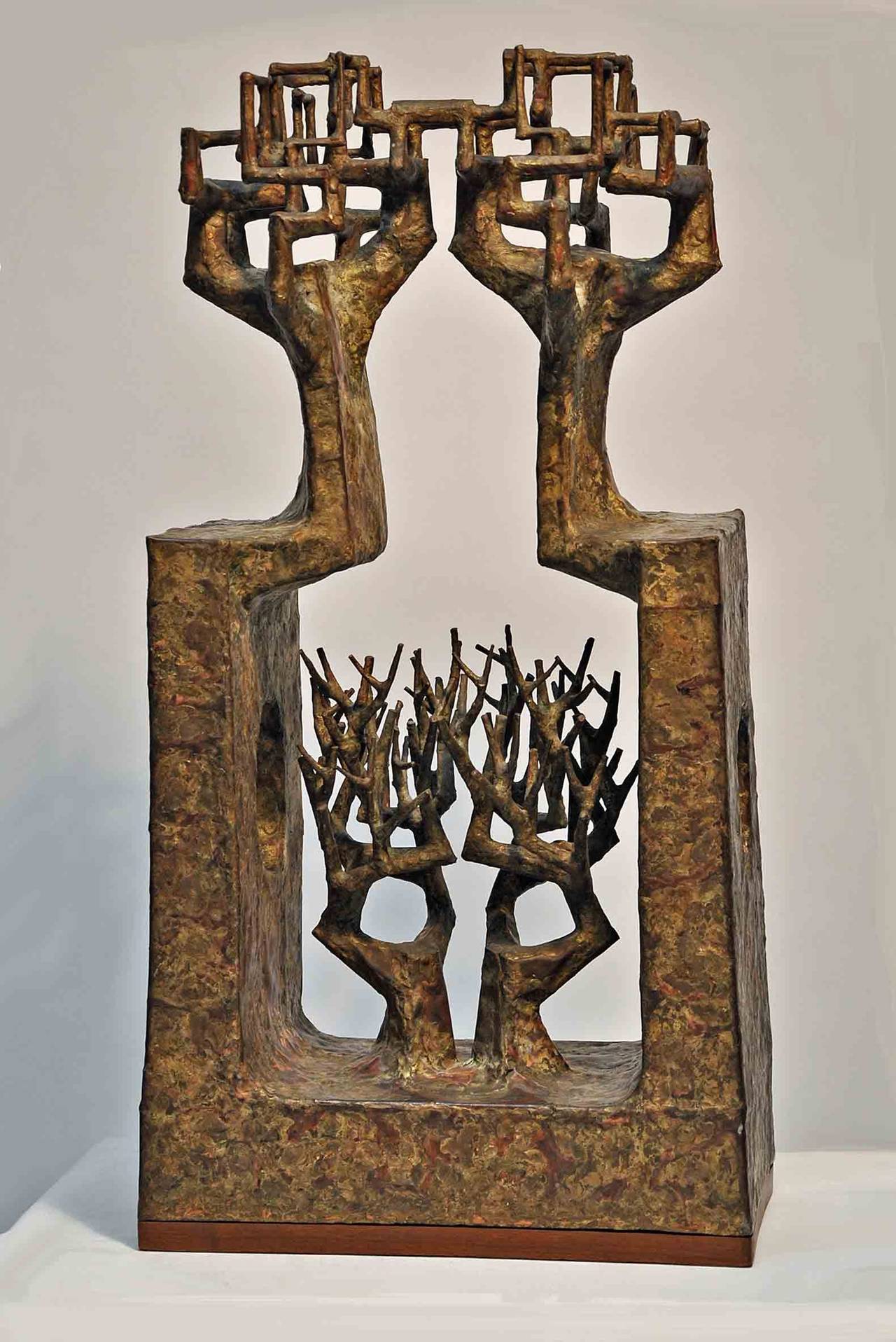 Mid-Century Modern Abe Satoru, Signed Welded Sculpture