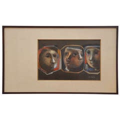 Jose Montanes (Spain 1918-1998) Oil on Board 7
