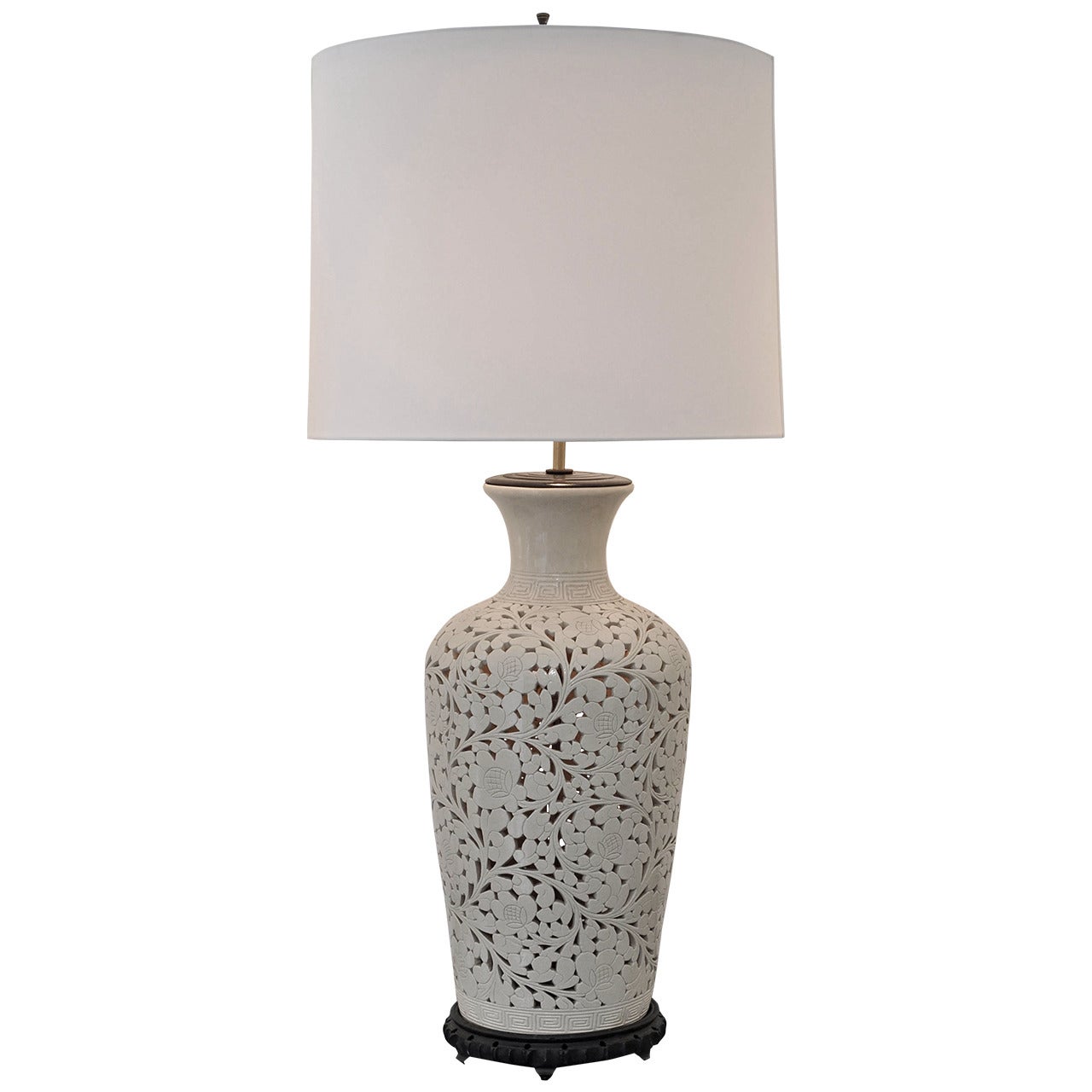 Ceramic Lamp with Interior Light