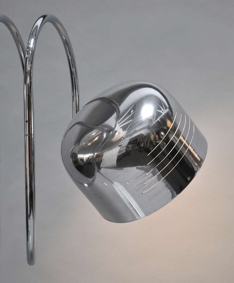 Marble 1970s Italian - Adjustable Floor Lamp