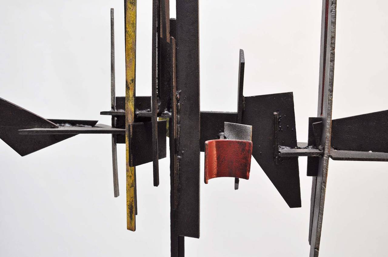 Mid-Century Modern Paul Kasper Signed, Welded Steel Sculpture, 1950