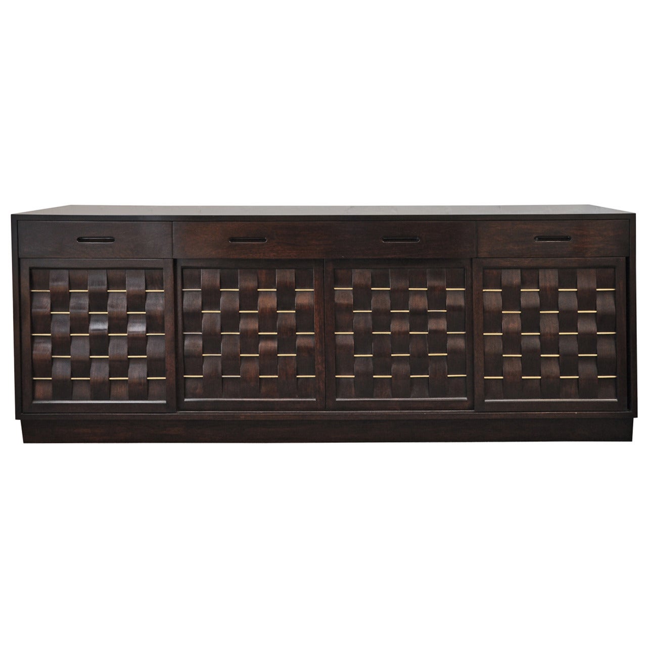 Edward Wormley for Dunbar Large Walnut Sideboard Model 5666