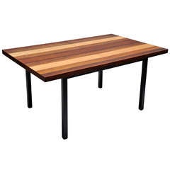 Milo Baughman (American 1923-2003) Dining Table/Two Leaves