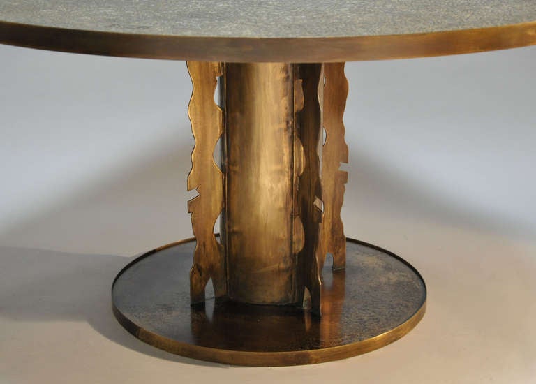 American Rare - Signed - Philip and Kelvin LaVerne Bronze Table