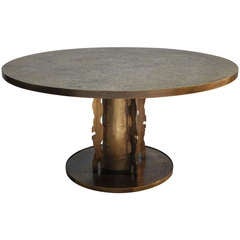 Rare - Signed - Philip and Kelvin LaVerne Bronze Table
