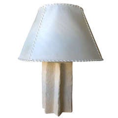 Ron Mann Table Lamp with Rawhide Shade