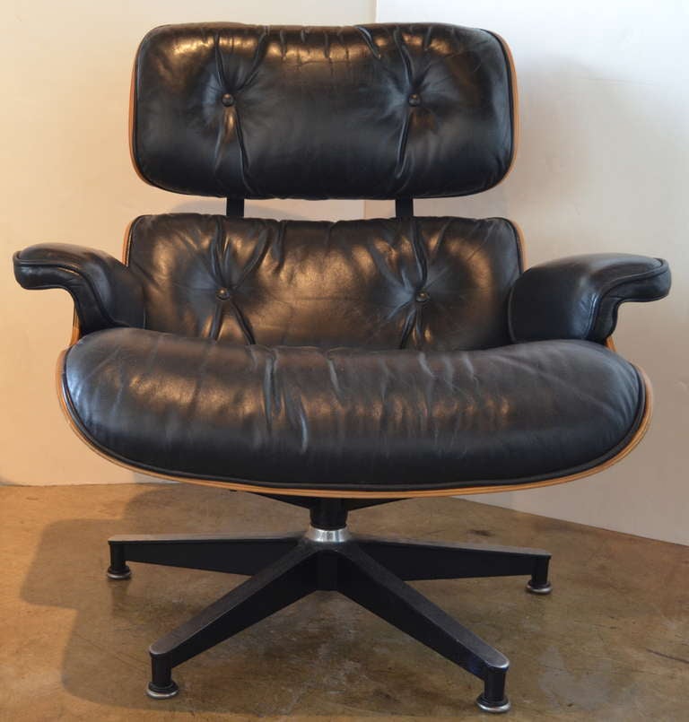 American Eames 670/671 in Rosewood and Black Leather