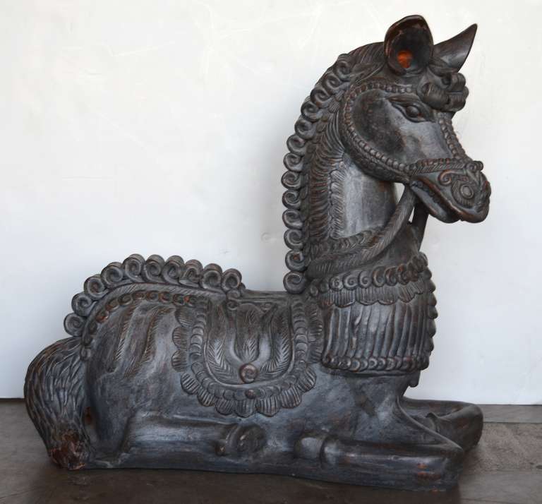 A great Zaccagnini horse sculpture. Signed on underside.