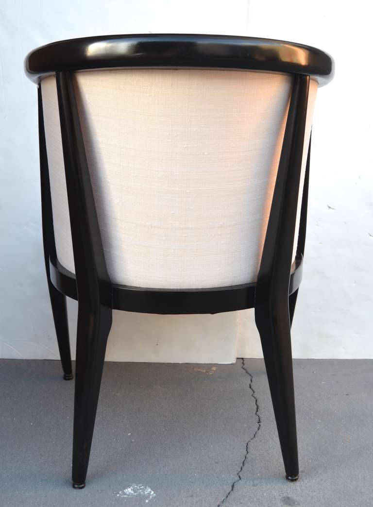 Harold Schwartz Dining Chairs, Set of 8 In Excellent Condition For Sale In Los Angeles, CA