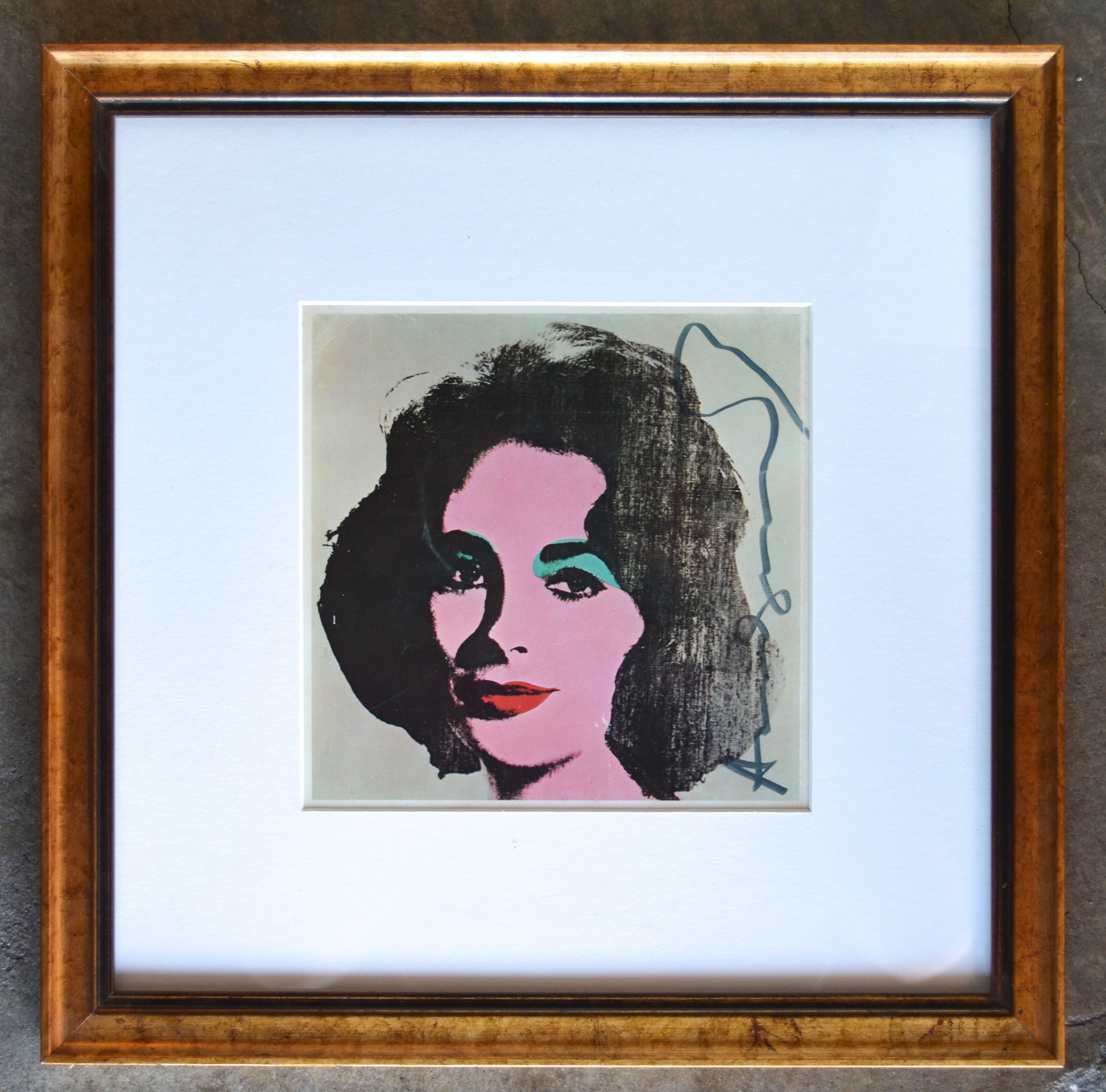 "Liz" Print Signed by Andy Warhol