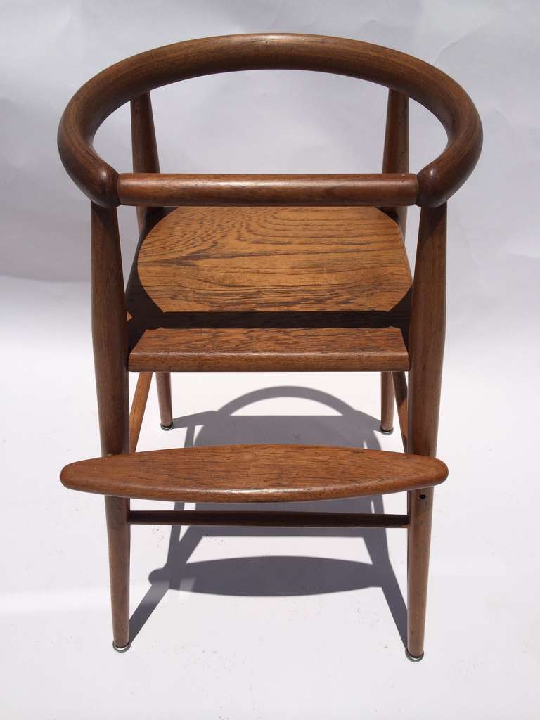 Nanna Ditzel Teak Childs High Chair In Excellent Condition In Palm Springs, CA