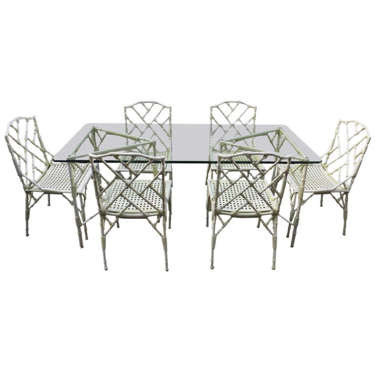 "Palm Beach" Faux Bamboo Garden Set at 1stdibs
