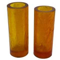 Sascha Brastoff Resin Cylinder Vases