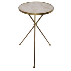 Italian Brass and Onyx Gueridon