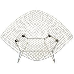 Harry Bertoia Wide "Diamond" Chair in White Enamel