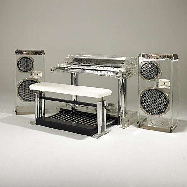 Phantasmagoric Lucite Organ and Speakers by Wersi