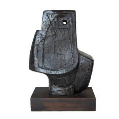 Incised Plaster Sculpture by Louise Nevelson